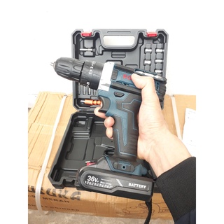 Máy khoan pin bosh 36v 3 chức năng, bắt vít khoan tường có búa