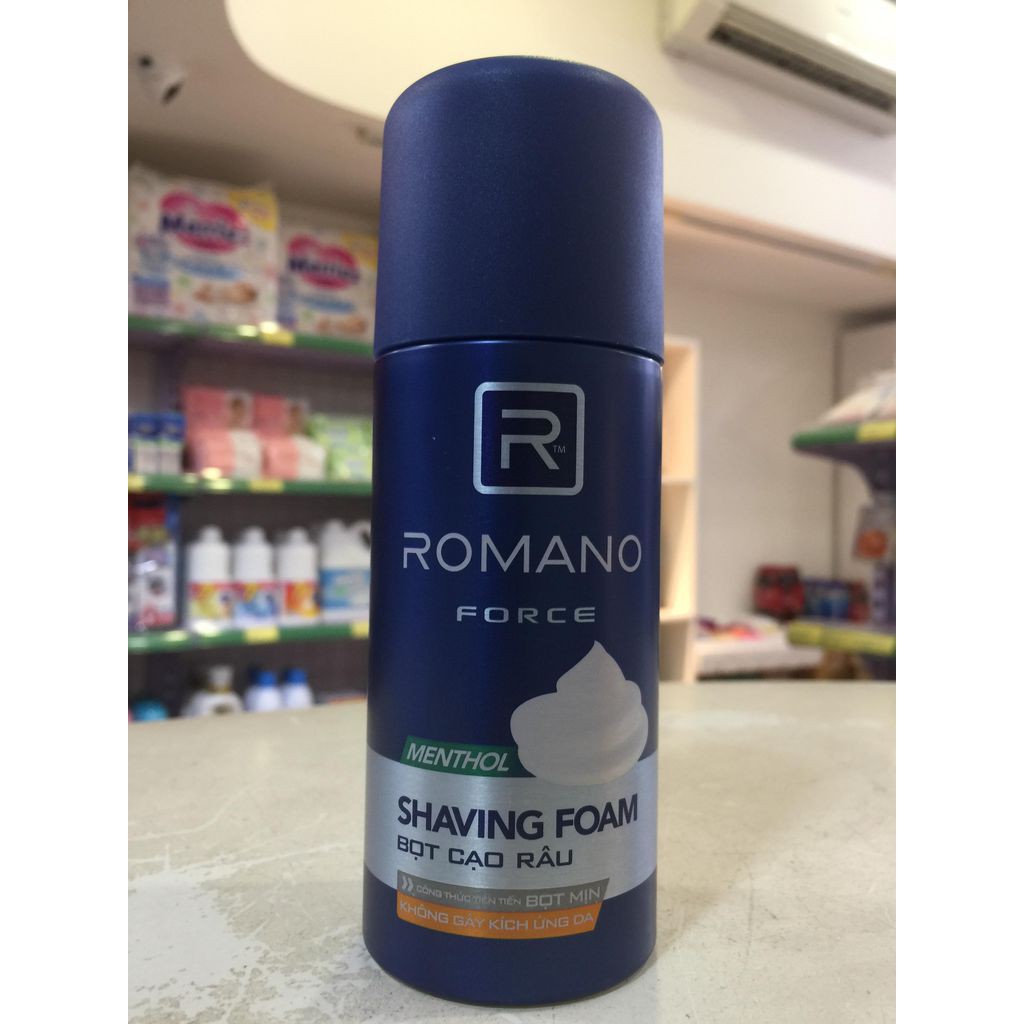 Bọt cạo râu Romano force 175ml