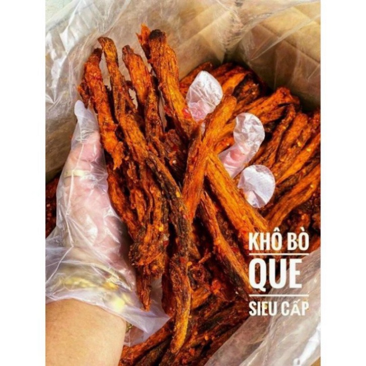 KHÔ BÒ QUE LOẠI 1 Siêu ngon siêu rẻ siêu sạch ăn vặt mẹ ốc | BigBuy360 - bigbuy360.vn