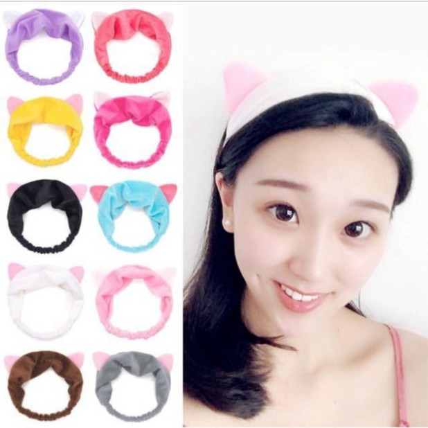 [MUA LẺ ĐƯỢC GIÁ SỈ] Băng Đô Tai Mèo nhiều màu giá Siêu Rẻ HB10 S95