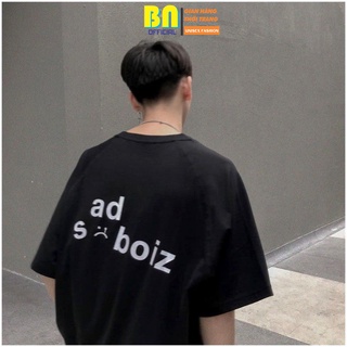 Áo thun nam nữ sadboiz signature form rộng unisex - kiểu áo phông tay lỡ form rộng ulzzang bn fashion -thời trang unisex