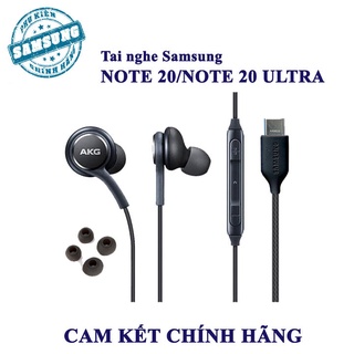 Tai nghe samsung akg type c note 10 note 20 s20 note 10 plus, s20 plus, s20 ultra chính hãng, tặng núm phụ