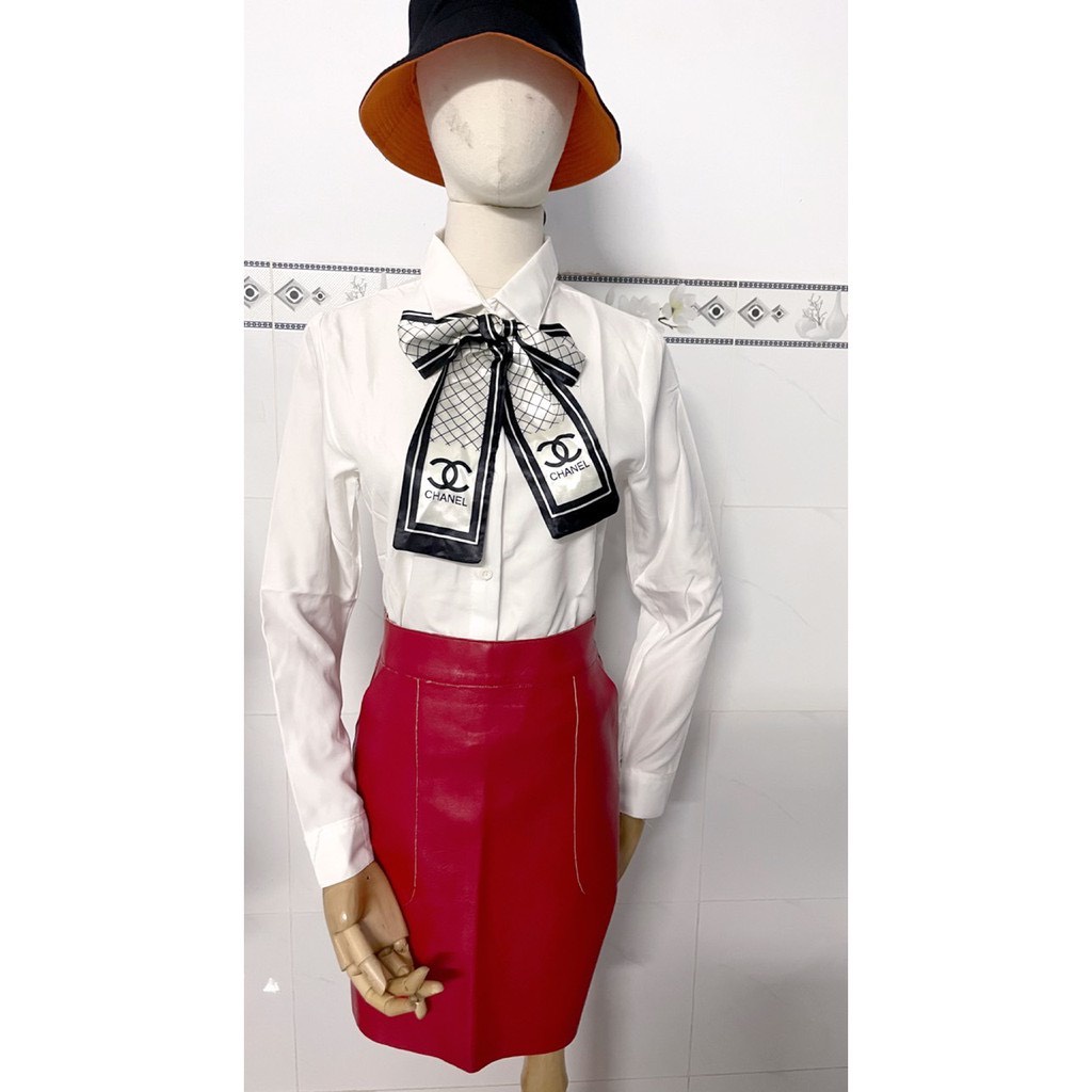 áo sơ mi nữ dài tay nơ cổ_áo sơ mi tay dài kèm nơ | BigBuy360 - bigbuy360.vn