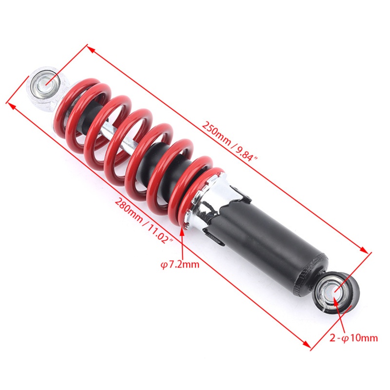 Lò Xo Giảm Xóc 250mm Phổ Biến Cho Xe Máy ATV Go Kart Quad Sport