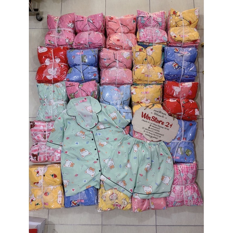 (BigSize 60kg-75kg) Đồ Bộ BigSize Pijama Lụa Hàn Đùi .