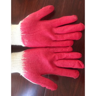 Găng tay len phủ nhựa một mặt 45g