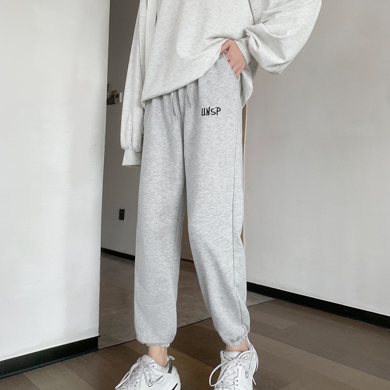 NRVP Quần Thể Thao Ống Rộng Phong Cách Hàn Quốc