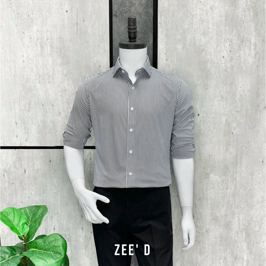 Áo sơ mi công sở ZEE' D sọc đen lịch lãm