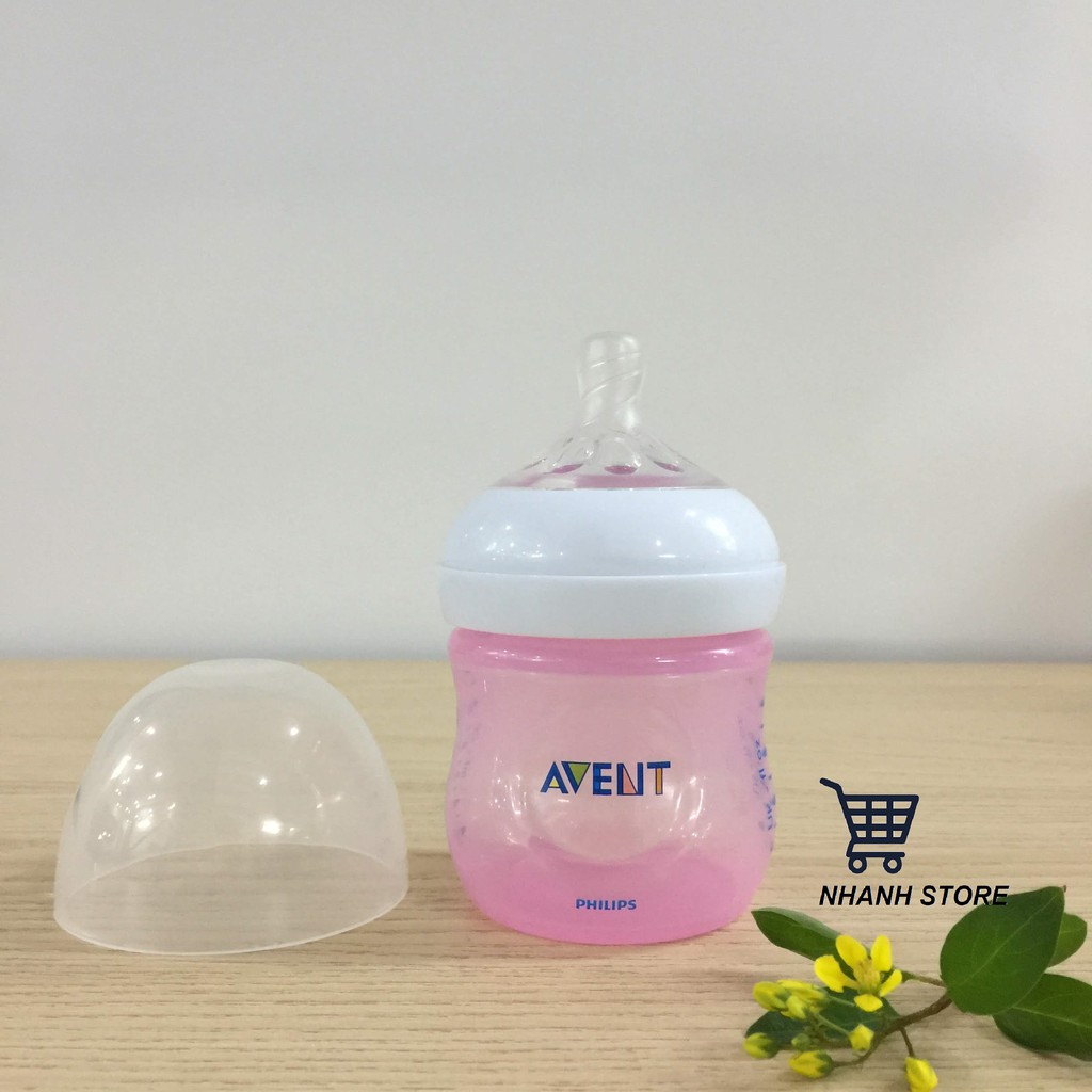 Bình sữa Philips Avent Natutal màu hồng 125ml