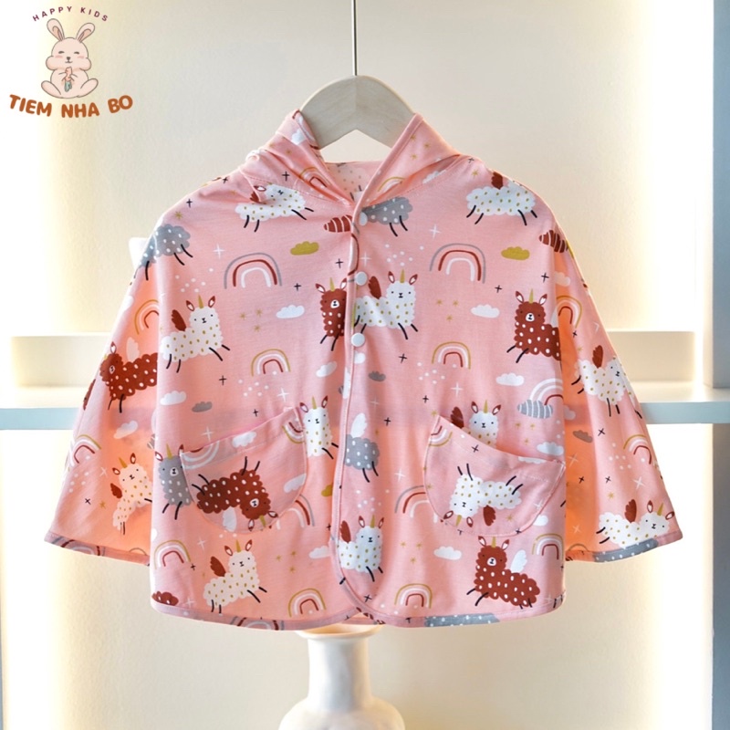 Áo choàng chống nắng cho bé chất liệu cotton cao cấp không kèm kính chắn Tiệm Nhà Bơ