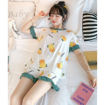 bộ cotton tơ sữa bánh bèo quần đùi hàng qc sale rẻ