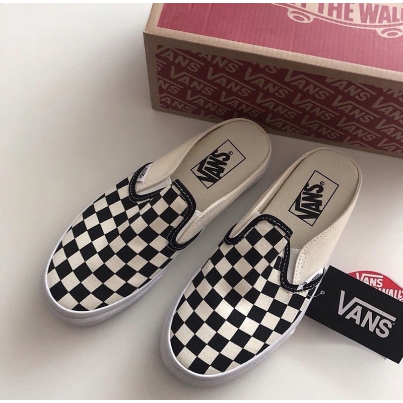 Giày đạp gót Vans Mule Classic Slip On Checkerbroad - VN0004KTEO1