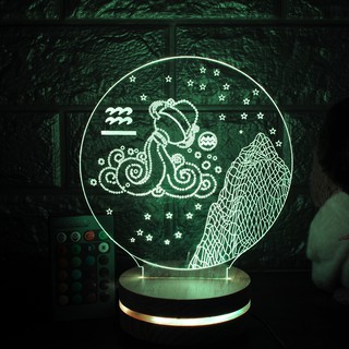 Đèn led 3D - Cung Hoàng Đạo - Bảo Bình