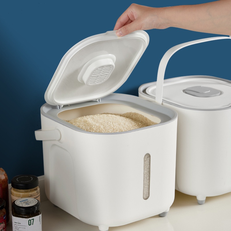 20kg Thùng Đựng Gạo Cao Cấp (Tặng Kèm Thìa đựng Gạo) - Hộp Đựng Gạo Chống Côn Trùng Chống Trượt Tiện Dụng