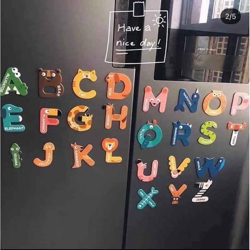 Chữ cái nam châm chữ số nam châm  cho bé Mideer Letter Magnets - Number Magnets, Đồ chơi giáo dục cho bé 1 2 3