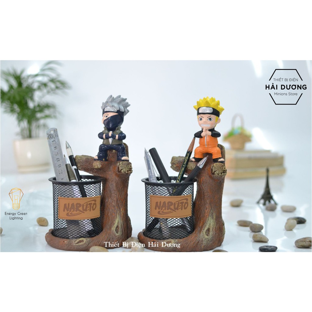 Ống đựng bút siêu dễ thương mô hình chibi Naruto - Kakashi - Người Nhện - Trang trí căn phòng decor vintage