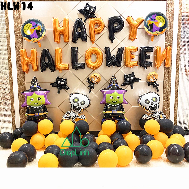 Sét bong bóng trang trí lễ hội Halloween nhiều mẫu - Diệp Linh
