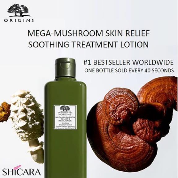 Lotion dưỡng nấm Origins Mega-Mushroom Skin Relief Soothing Treatment Lotion Minisize 30ml - 50ml