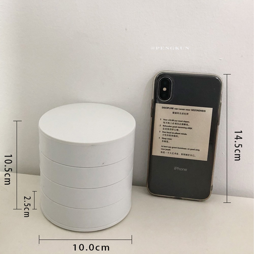 Hộp Đựng Trang Sức Để Bàn Nhiều Tầng Kiểu Dáng Sáng Tạo Phong Cách Bắc Âu Thời Trang