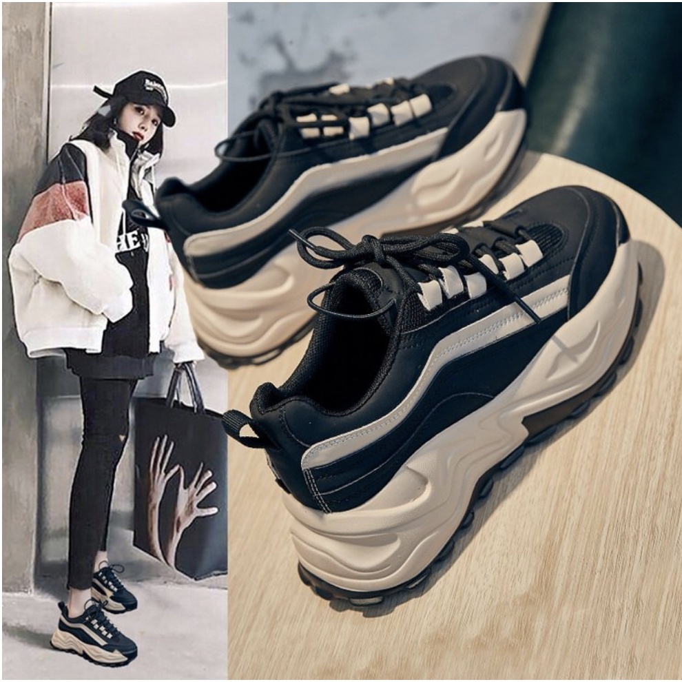 Giày thể thao Sneaker mẫu mới đế siêu chắc chắn 2120 đế cao 5 Phân 2 màu