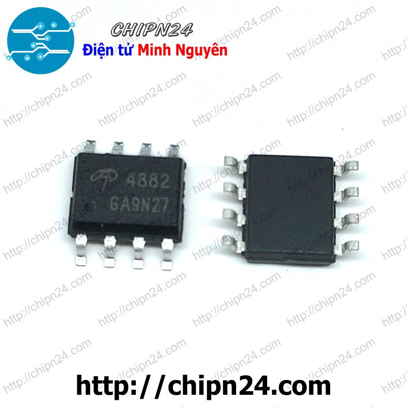 [2 CON] Mosfet Dán AO4882 SOP-8 8A 40V (2 Kênh N) (SMD Dán) (4882)