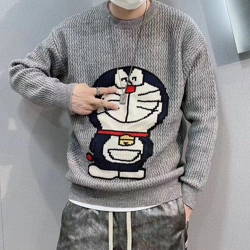 Áo len thời trang nam nữ thương hiệu Gucci GG GC Doreamon