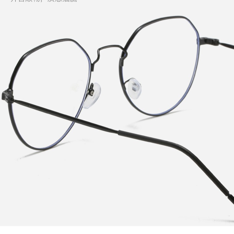 Mắt Kính Gọng Kim Loại Chống Ánh Sáng Xanh Phong Cách Hàn Quốc