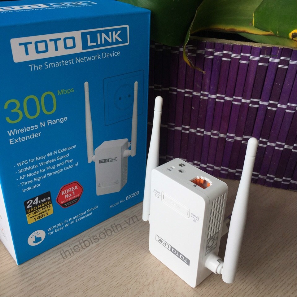 BỘ KÍCH SÓNG WIFI TOTO LINK EX200 ( Trắng ). | BigBuy360 - bigbuy360.vn