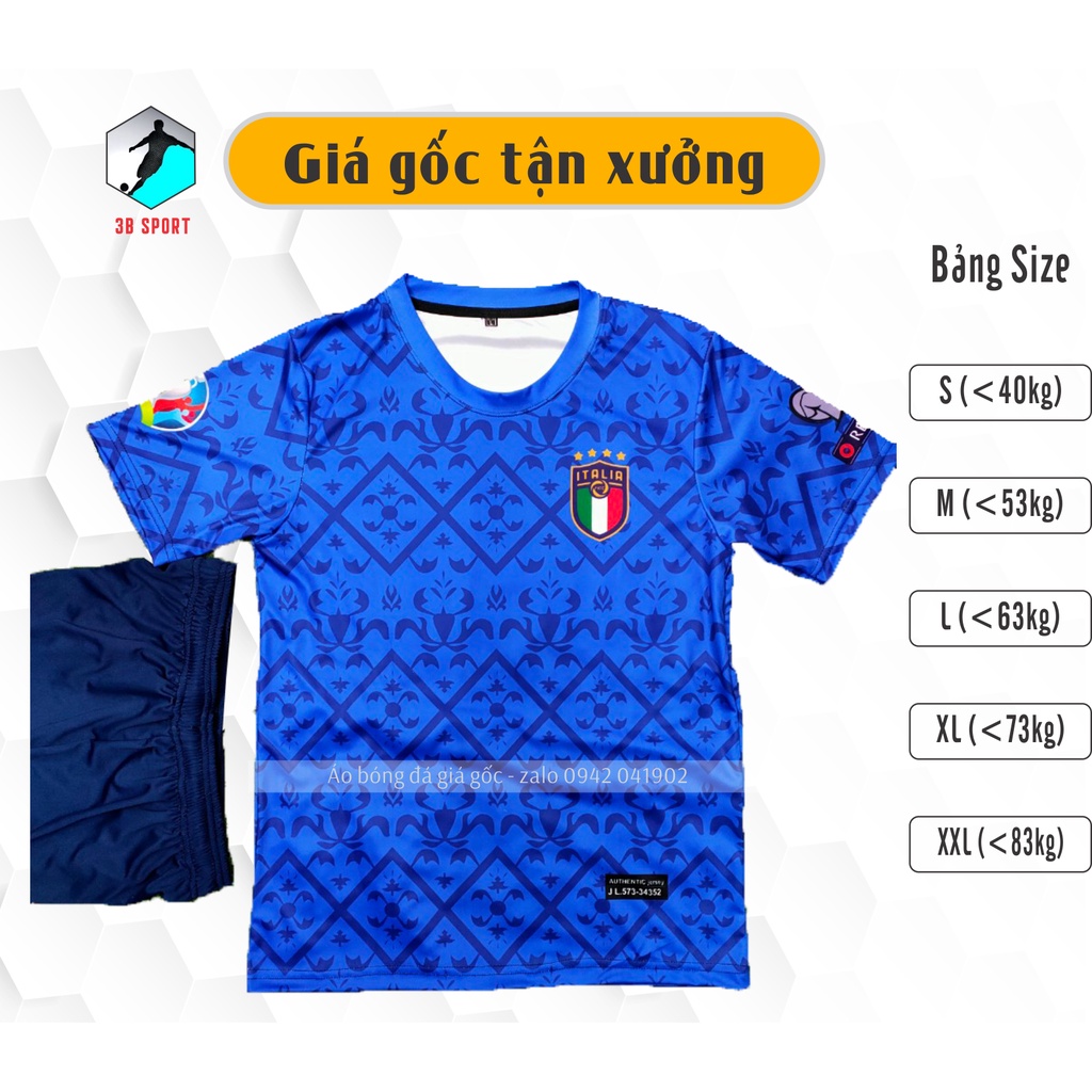 Áo bóng đá Thun lạnh tuyển Italia  đẹp tuyệt vời