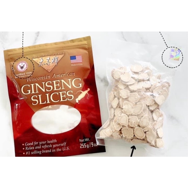 Nhân Sâm WISCONSIN Hoa Kỳ Thái Lát 255g