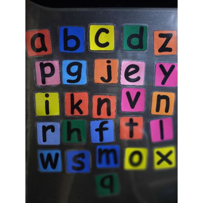 Bộ 26 Chữ Cái Tiếng Anh Nam Châm Ép Plastic (Cao 6cm)