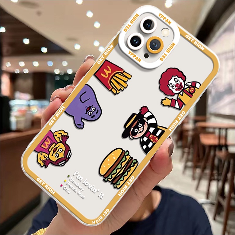 Ốp Điện Thoại Silicon TPU Mềm Trong Suốt Họa Tiết Dễ Thương Cho IPhone 13 12 Mini 11 Pro X XR XS Max SE 2020 6 6S 7 8 Plus