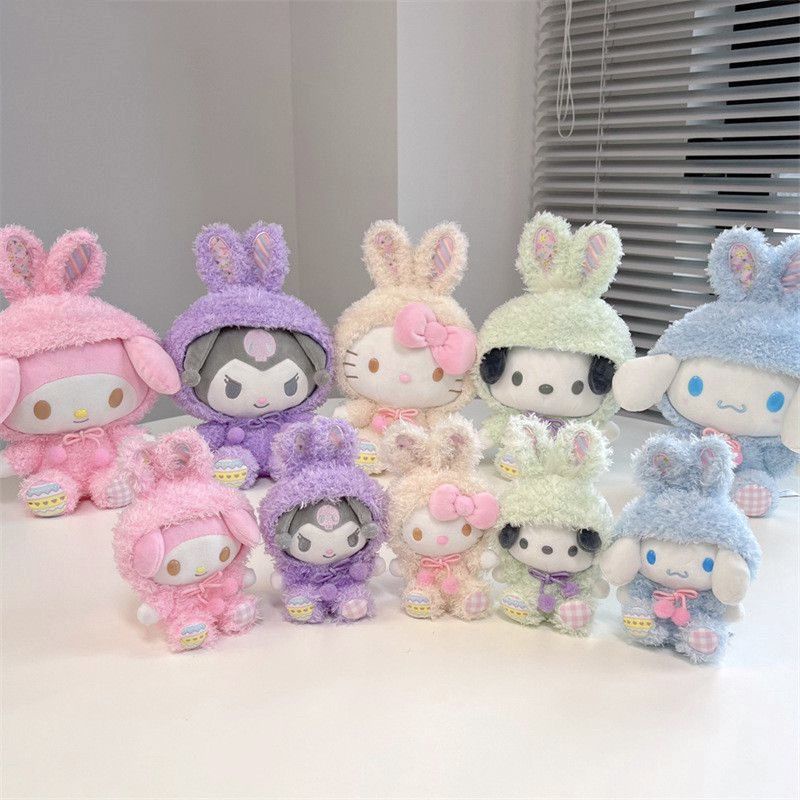 30cm Kuromi Cinnamoroll Kt Cat Cartoon Kawaii My Melody Plush Toy Sanrio Series Anime Stuffed Cute Plushie Pendant Doll Toys
