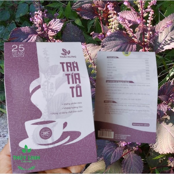 Trà tía tô Thái Hưng 25 túi lọc 5g Tăng sức đề kháng, thanh lọc cơ thể, giảm ho, tiêu đờm, giải cảm, đẹp da