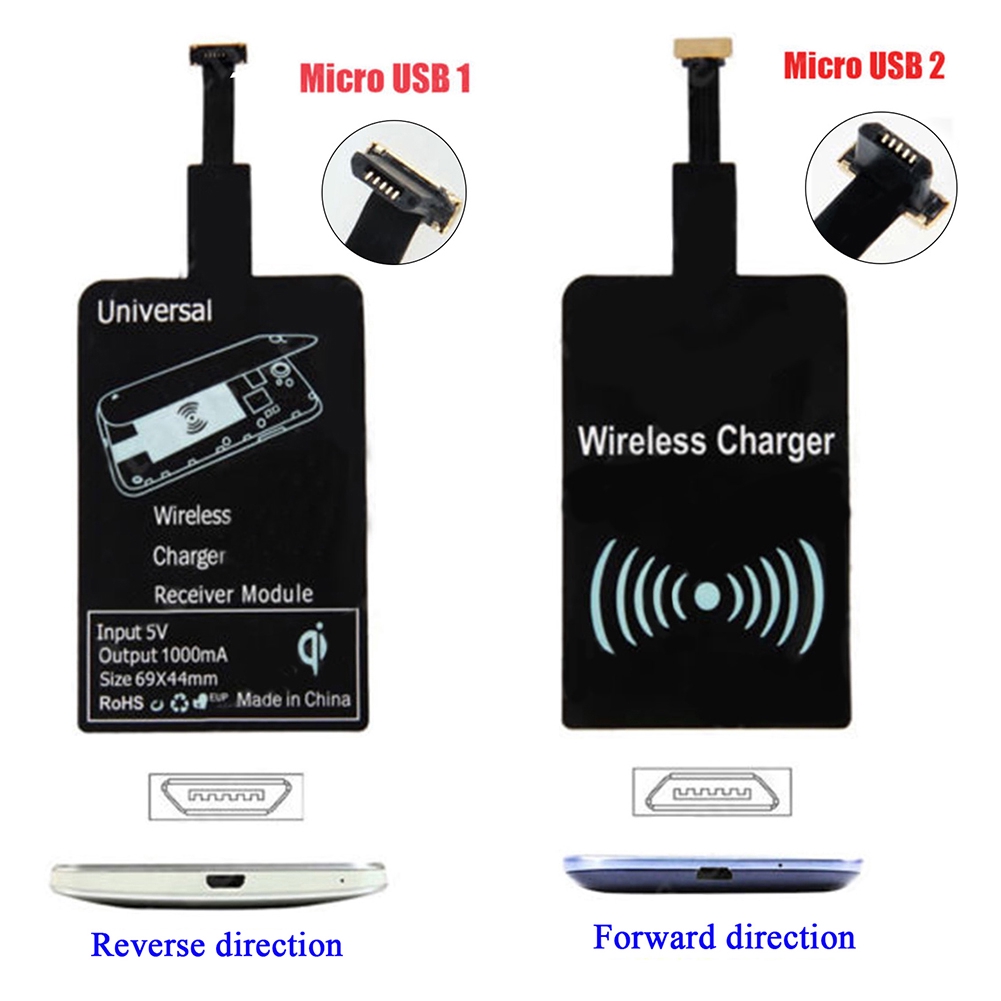 Miếng dán sạc không dây micro USB cho điện thoại Android