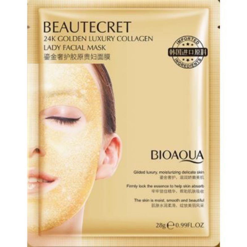 Một MIẾNG Mặt nạ thủy tinh dạng thạch collagen - bioaqua