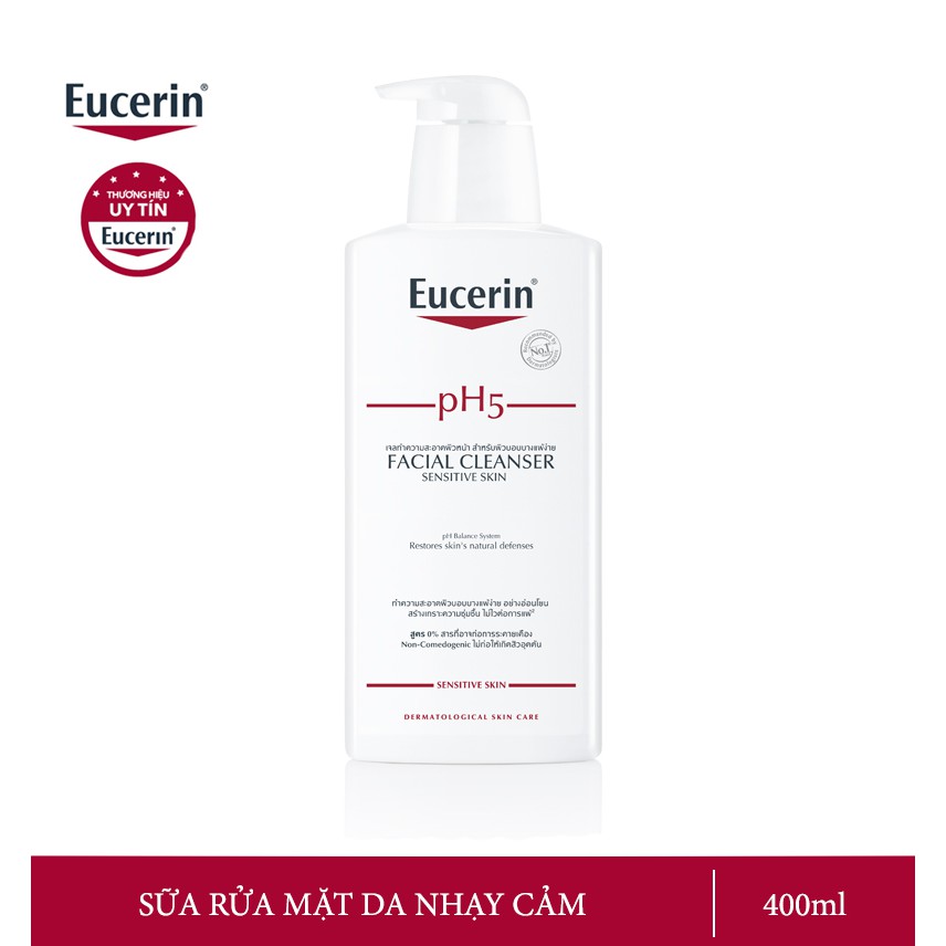  Sữa Rửa Mặt Eucerin PH5 Facial Cleanser Da Nhạy Cảm (400ml)