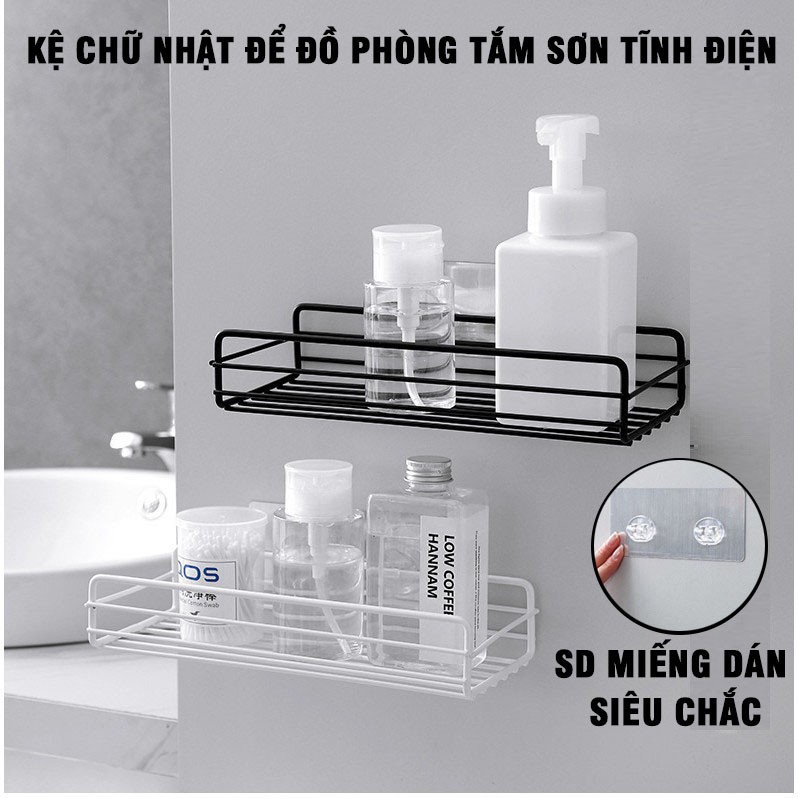 Giá để bàn chải đánh răng treo tường phòng tắm miếng dán siêu chắc không cần khoan đục