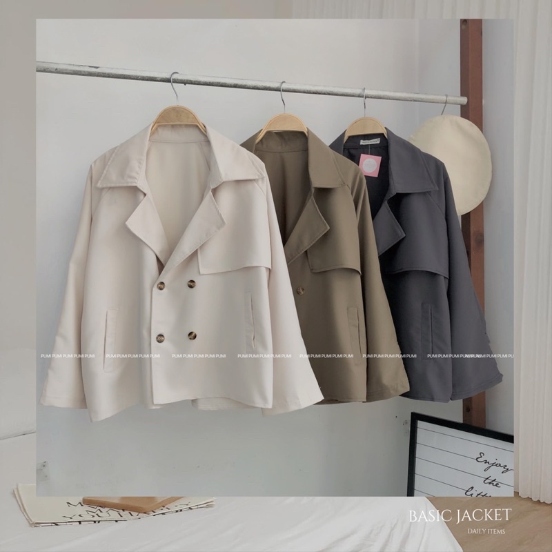 Áo khoác vest 4 cúc form rộng Pumi