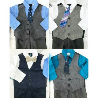 Set bộ vest bé trai 4 món
