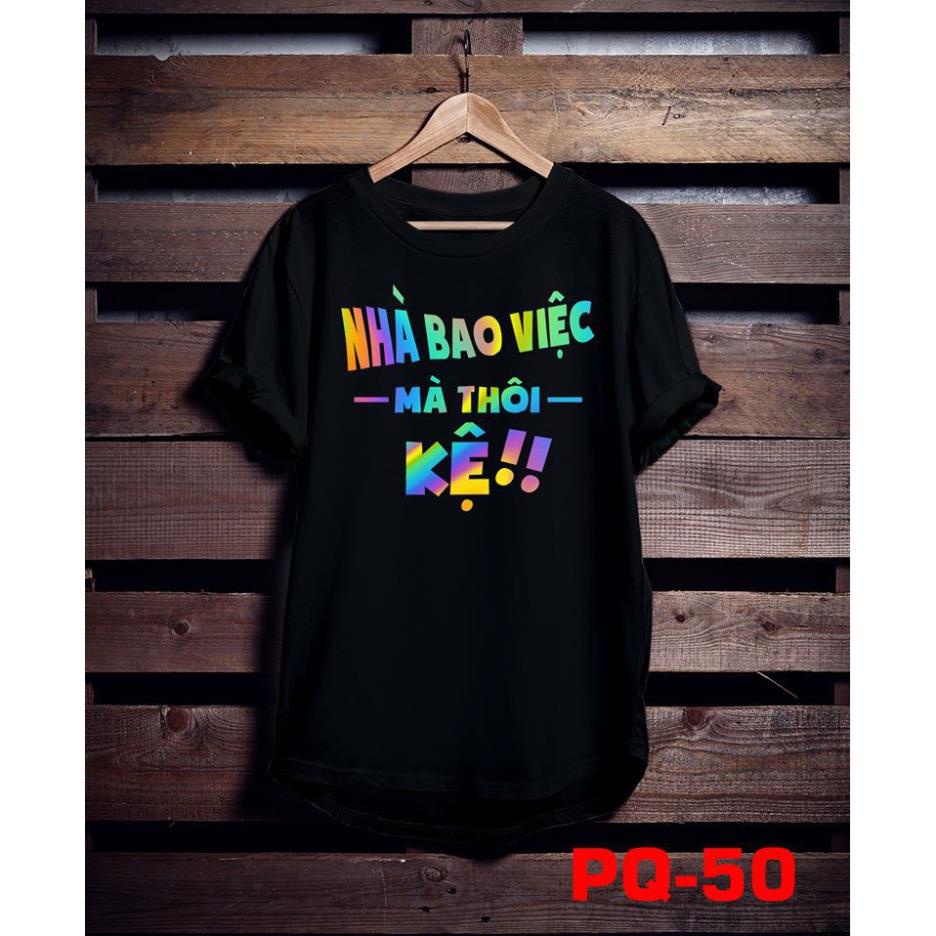 Áo phông phản quang bảy màu Nhà bao việc, áo thun nam nữ, quần kaki, quần nữ, sét bộ mặc ở nhà, áo