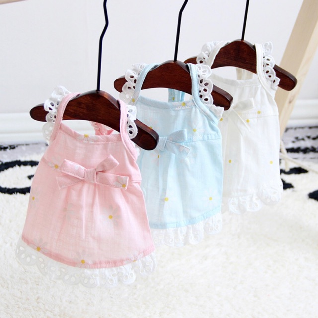 Váy thô hoa xinh mặc hè cho thú cưng