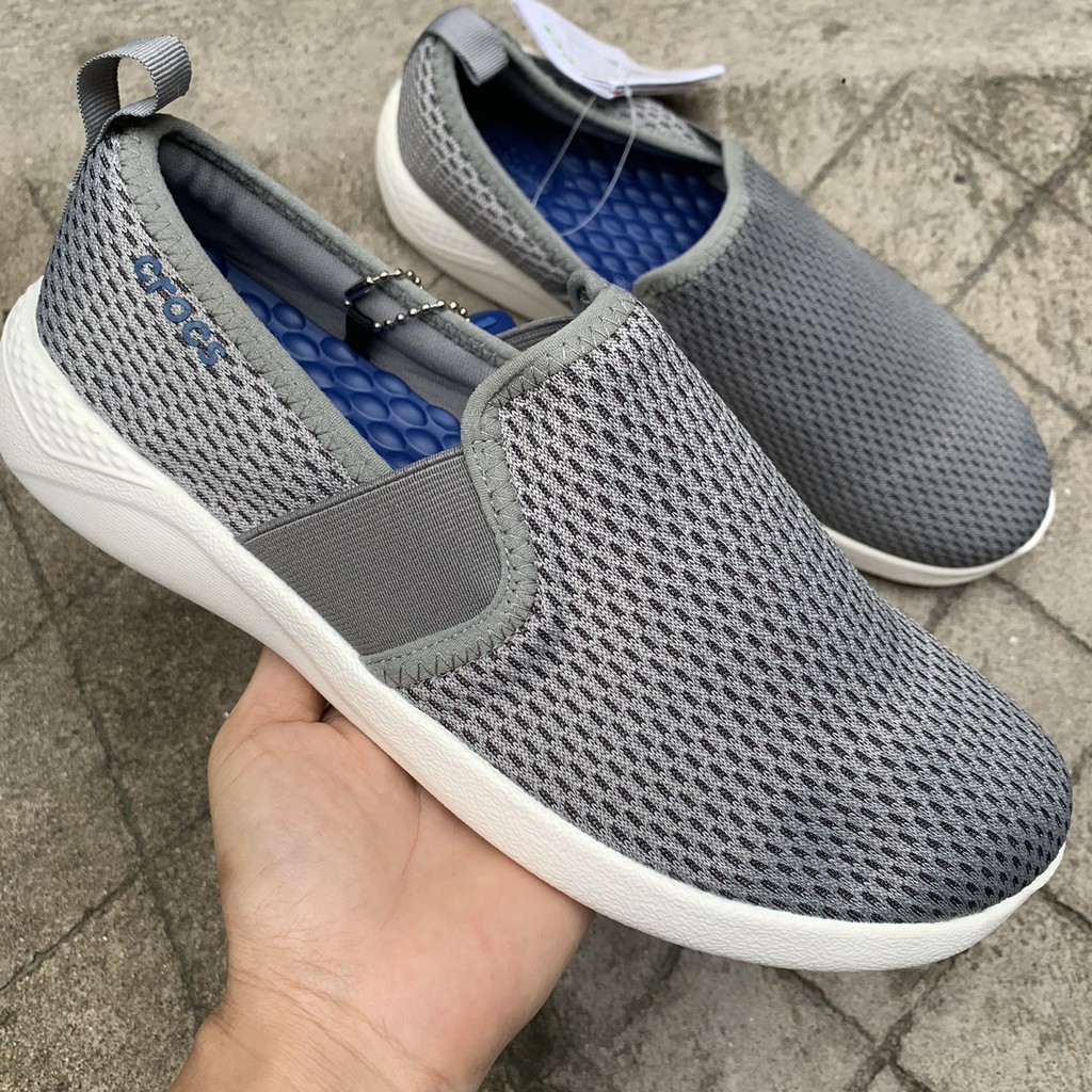 giày  vải, giày lười vải lưới cá sấu literide mesh slip on đi bộ, đi chơi, đi làm, chống hôi chân cho nam | BigBuy360 - bigbuy360.vn