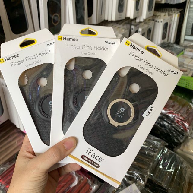 Ốp lưng dẻo hãng iface kèm ring cho xiaomi mi note7 / Note 7 Pro