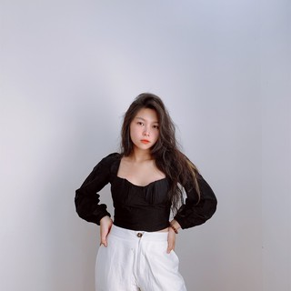 Áo crop cúp cột nơ hở lưng - MSA998 - 2 màu