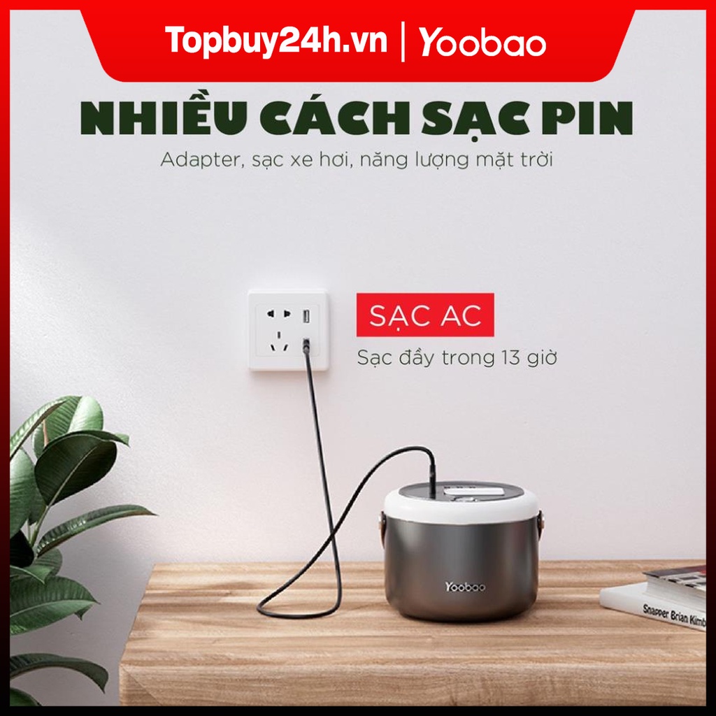 Trạm sạc dự phòng 48000mAh Yoobao 150C - Kích nổ ắc quy ô tô - Sạc PD3.0 - Hàng chính hãng - Bảo hành 12 tháng 1 đổi 1