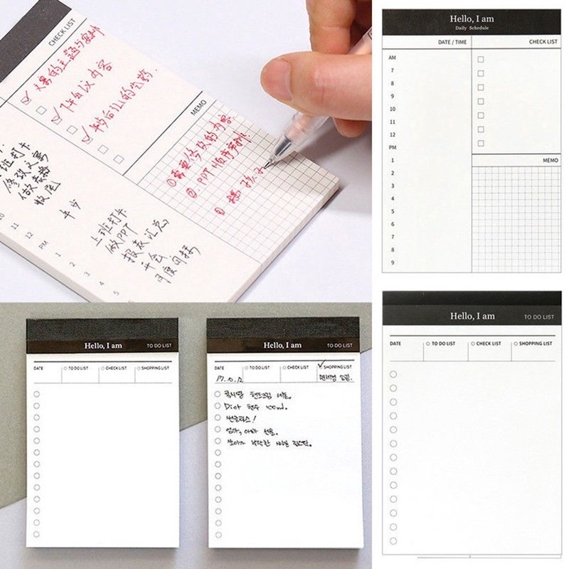 Tập giấy ghi chú 50 tờ thiết kế đơn giản tiện dụng cho học sinh/ nhân viên văn phòng
