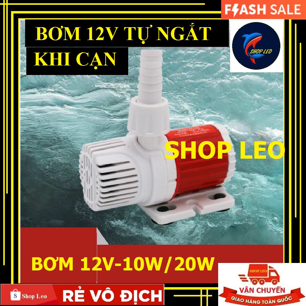 Máy bơm chìm bể cá 12V-10W/20W - máy bơm chìm không chổi than - Bơm hồ nước mặn, hồ thủy sinh