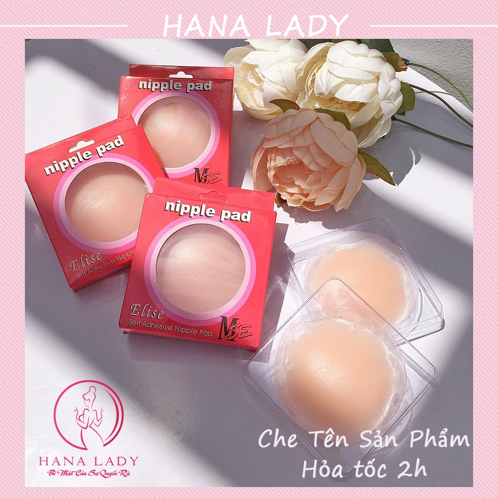 Miếng dán nhũ hoa, một cặp dán ti tàn hình hình hoa hộp hồng cao cấp DT018