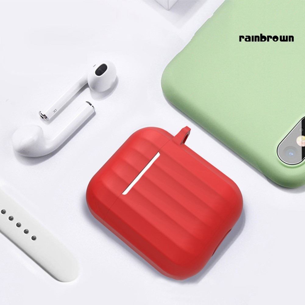 Vỏ Đựng Bảo Vệ Hộp Sạc Tai Nghe Airpods 1 / 2 Kèm Móc